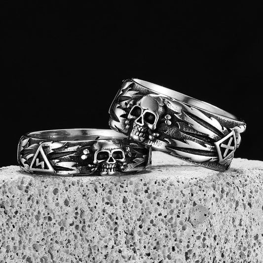 Domineering Skull Devil Ring – Stainless Steel Punk Rock Gothic Jewelry for Men & Women