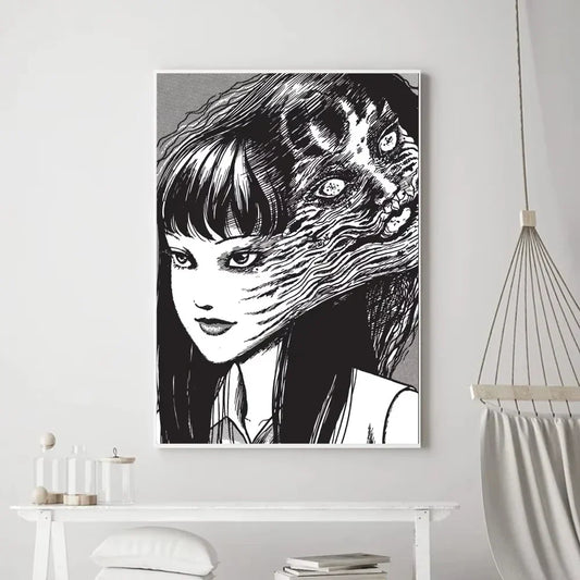Japan Anime Junji Ito Poster Prints – Wall Painting for Bedroom, Living Room, Bar & Restaurant