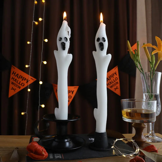 Halloween Explosion Ghost Long Pole Candle – Scented Atmosphere & Party Decoration